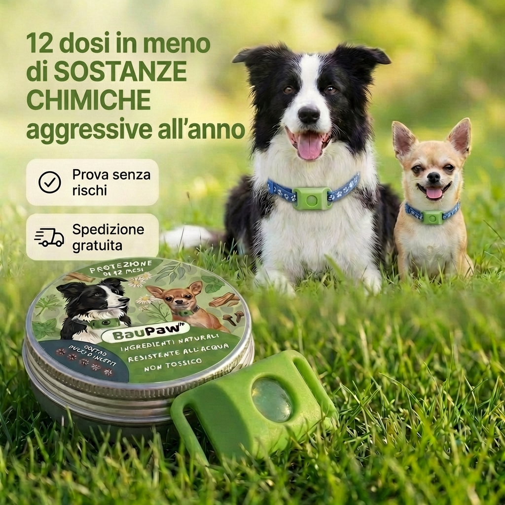 Ciondolo AAFQ™ - 12 mesi di protezione naturale per cani